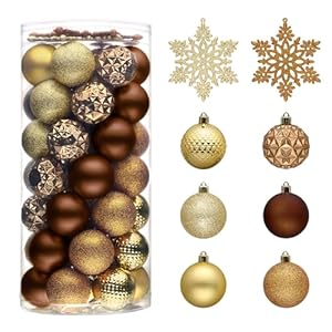 Valery Madelyn Christmas Tree Decorations Ornament Set for Valentines Mardi Gras St Patricks Day, 50ct 2.36 Inches Bronze Copper Gold Shatterproof Christmas Ball Ornaments Hanging Holiday Party Decor Valery Madelyn Christmas Tree Decorations Ornament Set for Valentines Mardi Gras St Patricks Day 50ct 236 Inches Bronze Copper Gold Shatterproof Christmas Ball Ornaments Hanging Holiday Party Decor