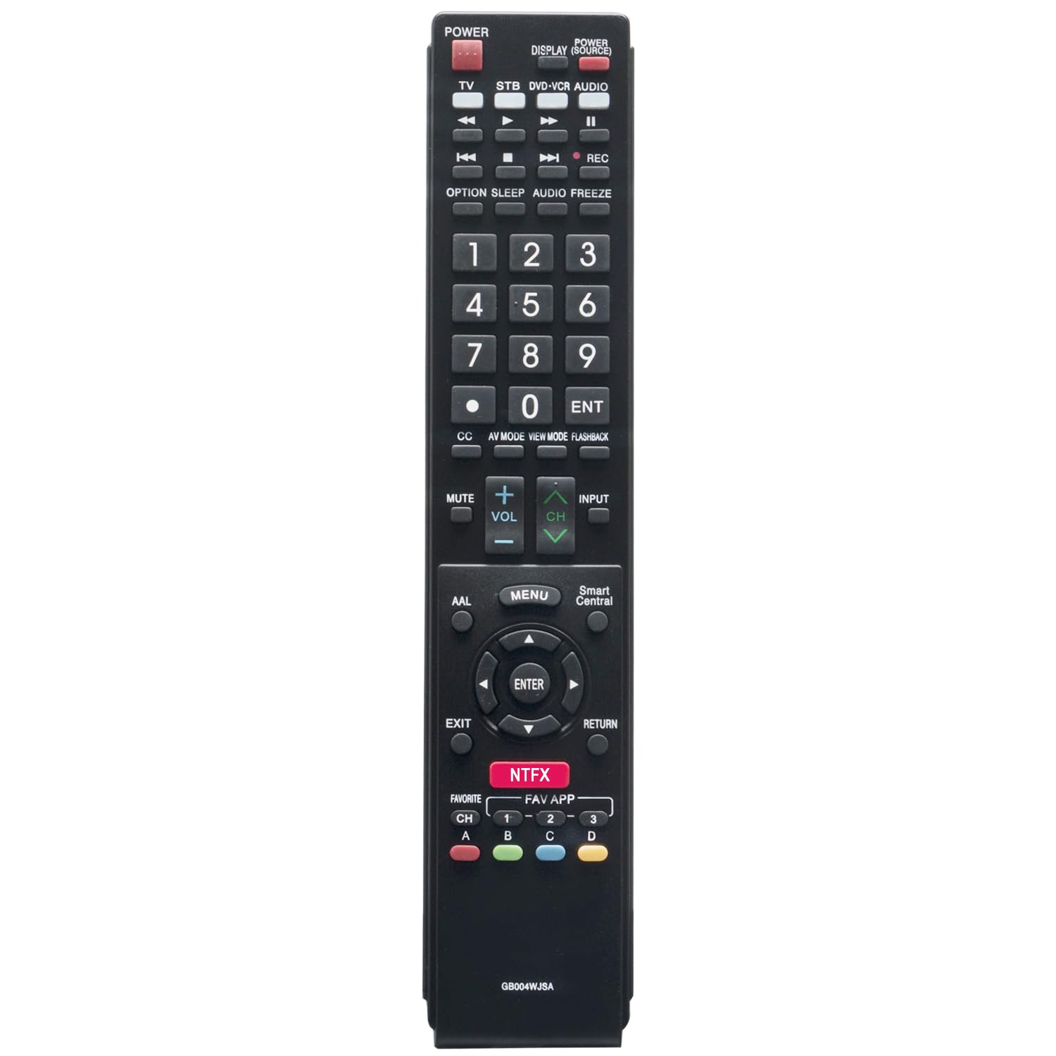 New RRMC GB004WJSA Smart TV Remote Control Fit for Sharp Aquos TV LC52C6400U LC-52C6400U LC52LE640 LC-52LE640 LC52LE640U LC-52LE640U LC60C6400U LC-60C6400U LC-60C6500U LC60C6500U LC70LE750U LC-80C6500
