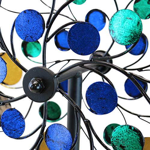 WinWindSpinner Kinetic Wind Spinners Outdoor Metal Yard Spinner with Gardening Decorations with Dual Direction Decorative Lawn Ornament Wind Mills