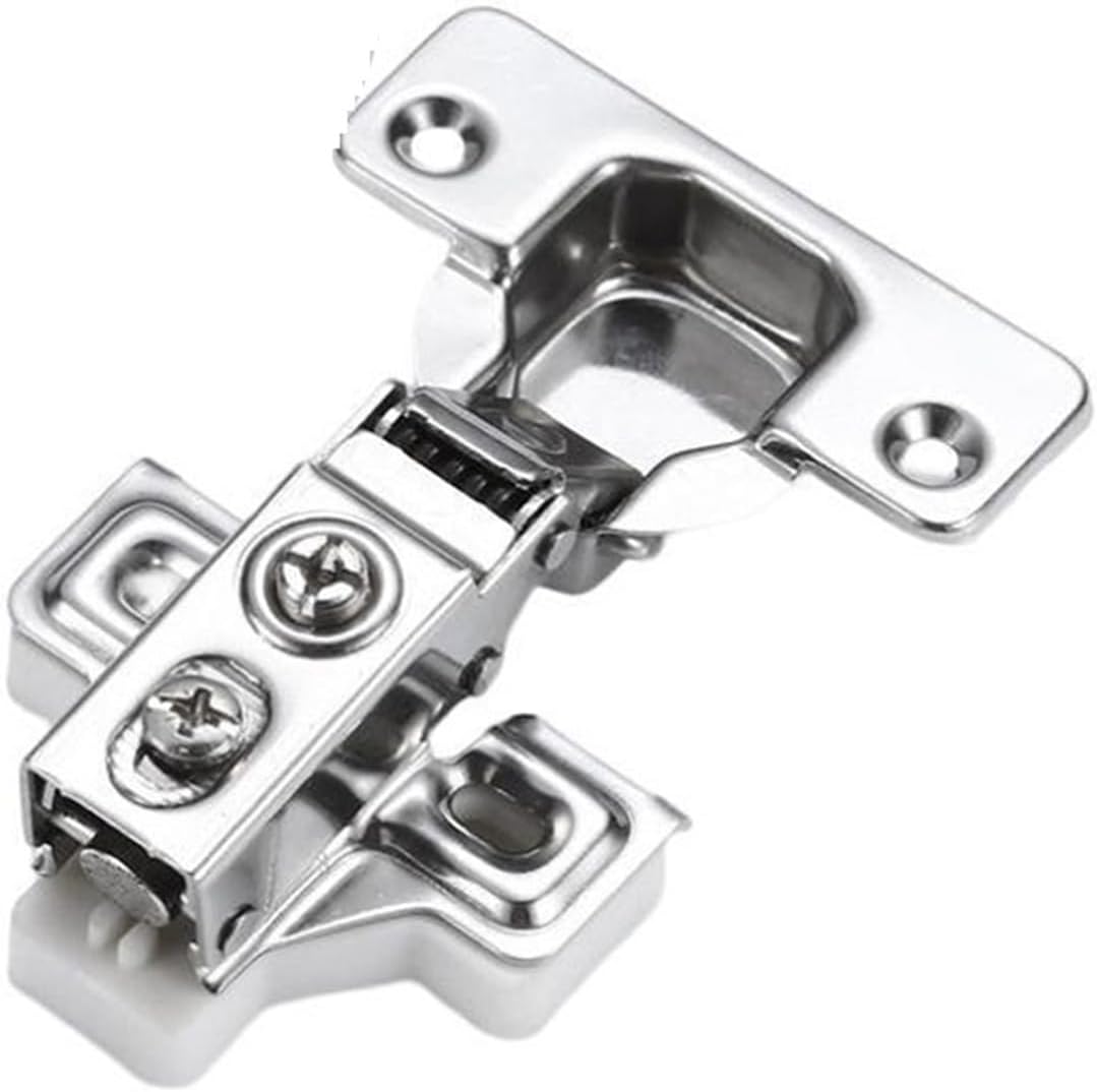 1pc Hydraulic Soft-Close Cabinet Hinge - 1/2 Inch Overlay for Face Frame Doors - Kitchen Cabinet Hardware,Mounting Screws