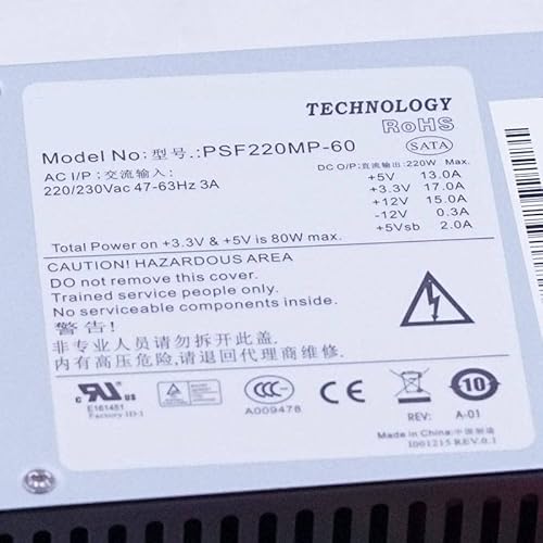 PSU For NVR CVR 20Pin IDEx4 200W XCb`Od PSF220MP-60