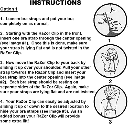 Image of DClub Razor Clips Bra Strap Clips Racer Back Conceal Straps Cleavage, Bra Strap clip holder hook, Anti Slip Bra strap holder