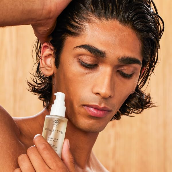 INNERSENSE Organic Beauty - Natural Hair Renew Scalp Oil | Non-Toxic, Cruelty-Free Haircare (1 fl oz | 29.5 ml) - Image 5