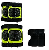 Protective Set Guard Protection kit with Knee, Elbow and Wrist Guards (Set of 6) Suitable to Kids of Age 6-15 Years for Skating, Cycling, Roller Skating (Green)