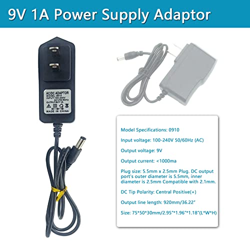 Image of Electronic Component Power Supply Module Assorted Kit for Arduino, Raspberry Pi, UNO, Minidodoca Arduino breadboard Power Supply Kit Include 830P Breadboard,Power Module,Jumper 9V 1A Adaptor