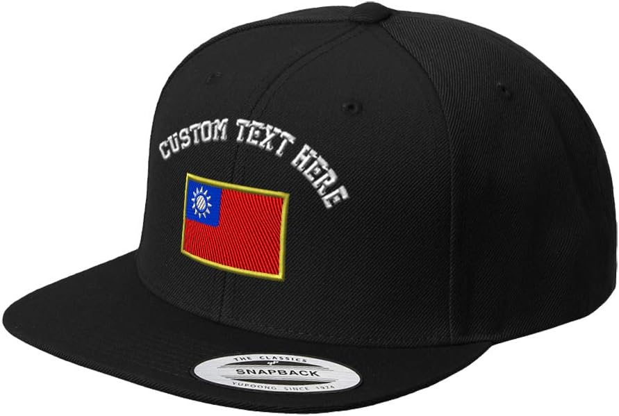 Custom Snapback Baseball Cap Taiwan Embroidery Design Acrylic Cap Snaps