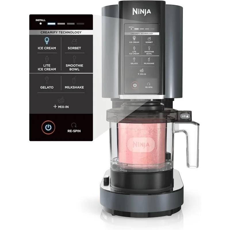 ‚Transform Frozen Ingredients into Delicious Ice Cream Gelato Sorbet & More: 7-in-1 Frozen Dessert Maker with Easy One-Touch Controls-image-33