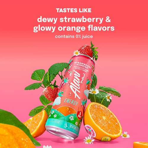 Alani Nu Strawberry Sunrise Sugar Free Energy Drink (Pack of 12) - image 4