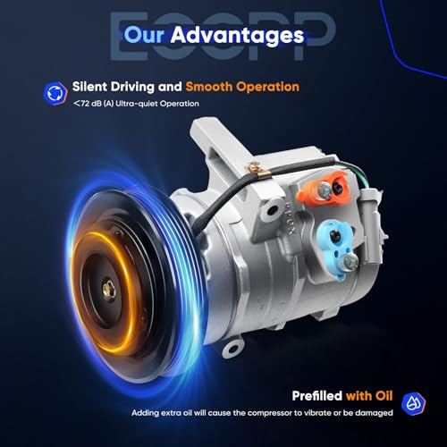 Image of ECCPP AC Compressor for Chrysler 300 for Dodge Charger Magnum 2006-2010 | Fast Cooling AC Compressor with Clutch