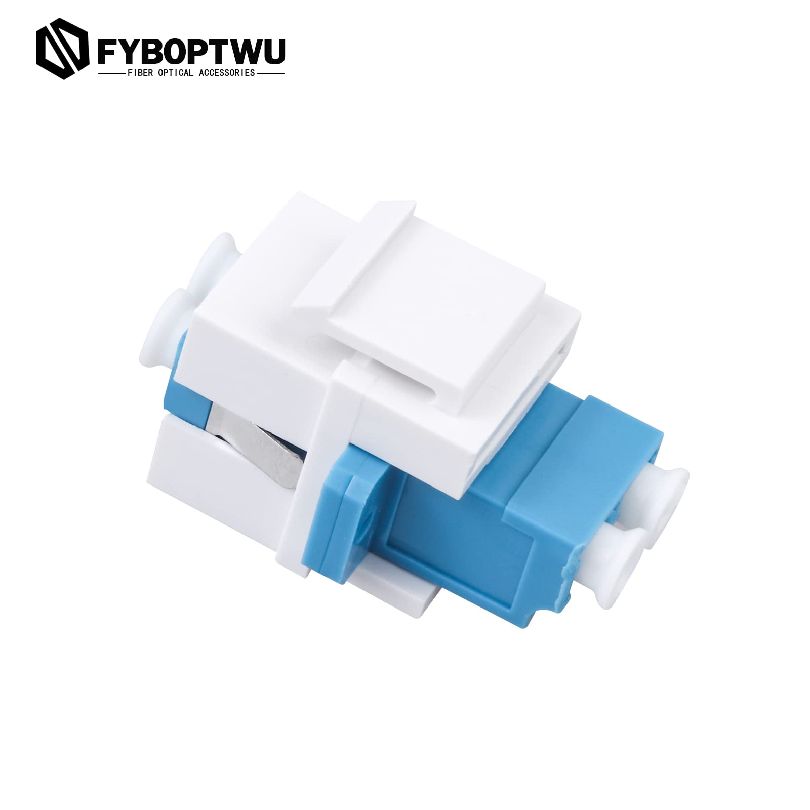 Lot de 20 coupleurs à fibre optique LC duplex monomode (blanc) (SM) adaptateur de câble fibre optique LC-LC Duplex Single Mode Connecteur