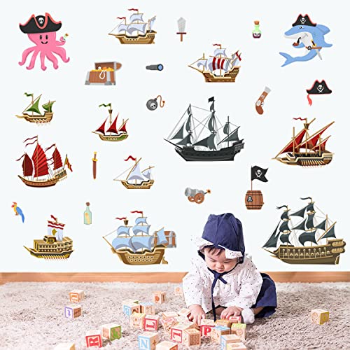 Vinilos Decorativos Barco Pirata de Vinilo Autoadhesivo miniatura 6