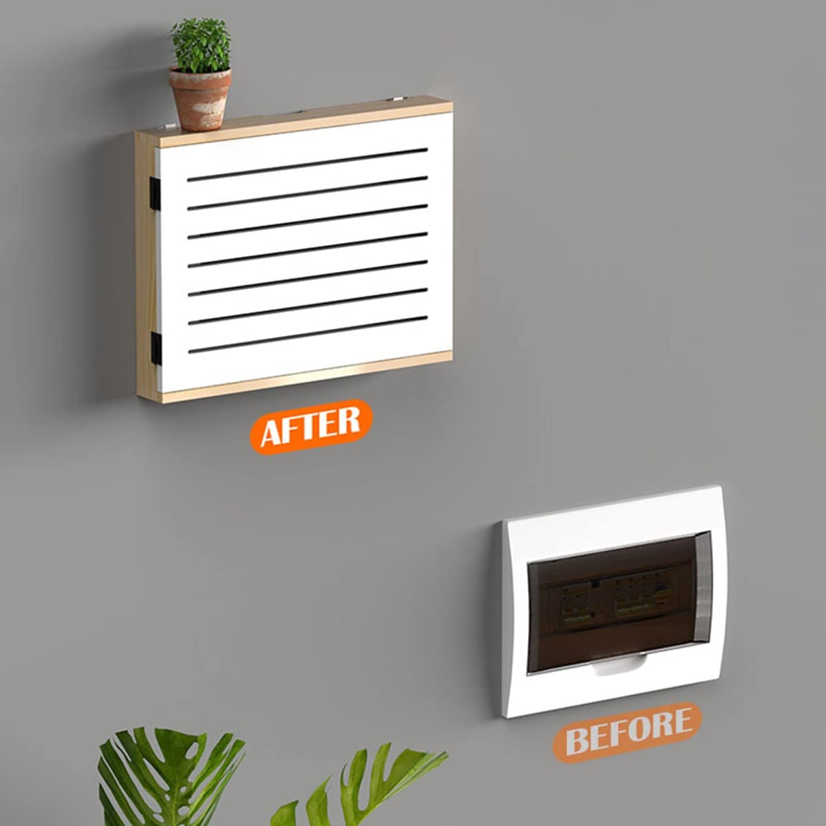 Esta Tapa de Madera Maciza para Caja de Contador eléctrico de Sala de Estar, Caja de Interruptor Principal Multimedia, Tapa Decorativa, Estante de Pared, Cubiertas de radiador, solución Deco