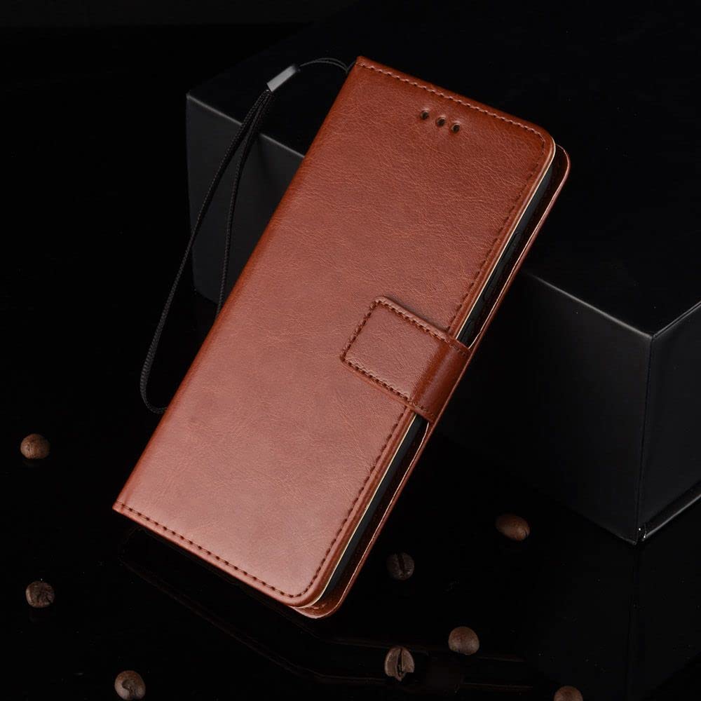 Funda Para Tableta Con Soporte Para Tarjetas Para Realme Pad Mini Funda Protectora De Cuero Sintetico Resistente A Los Golpes Con Banda Elastica Y Estampado De Lineas Color Rojo