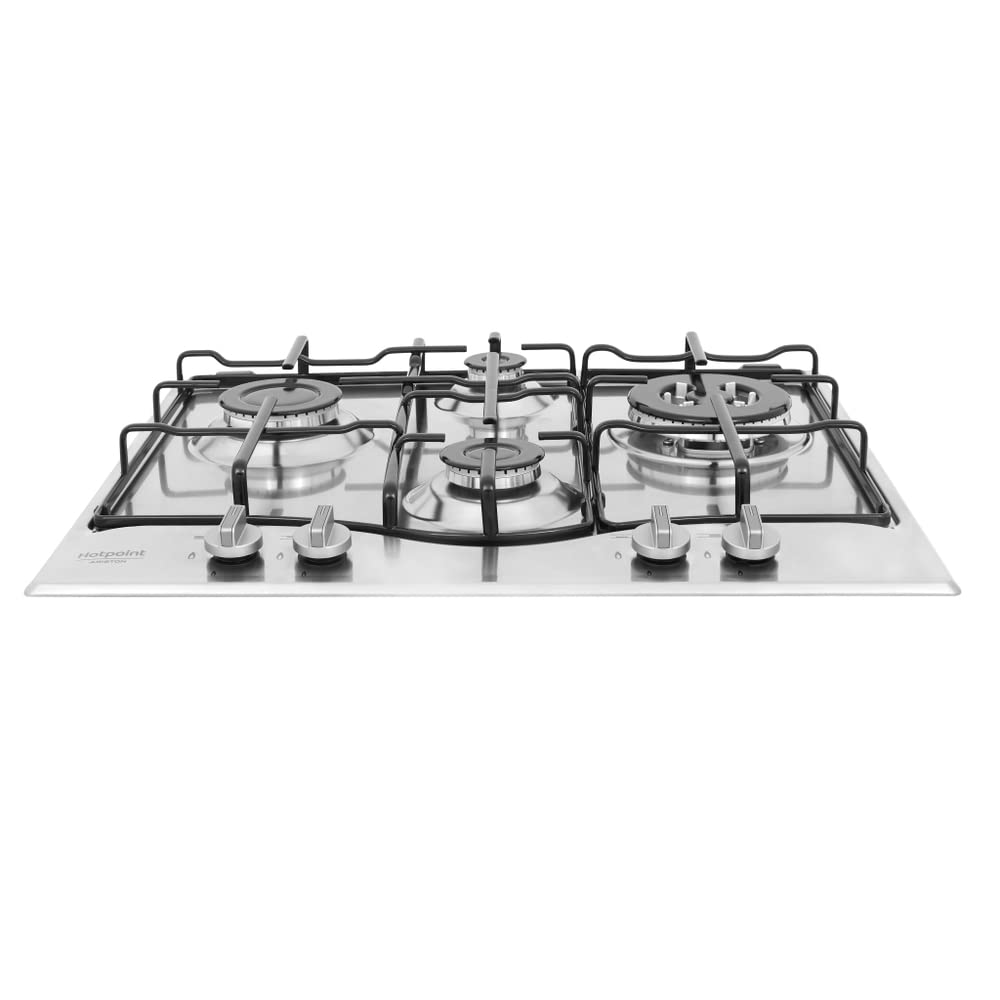 Hotpoint PCN 642 T/IX/HAR - Piano cottura gas, in acciaio Inox, da incasso, 1.000 W, 5,5 cm