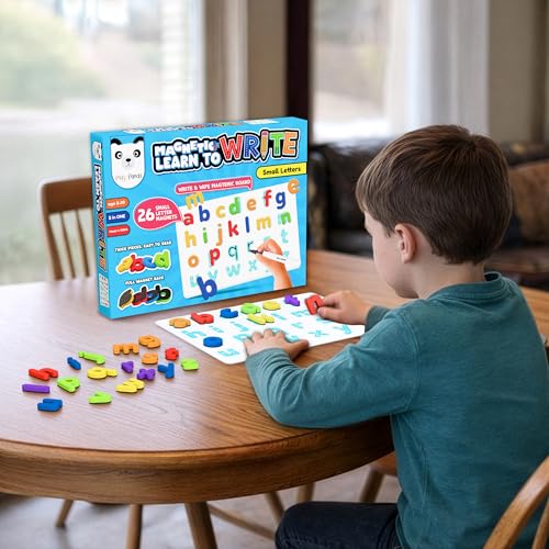 Image of Play Panda Learn to Write Small Letter Magnetic Learning Board Game for Kids