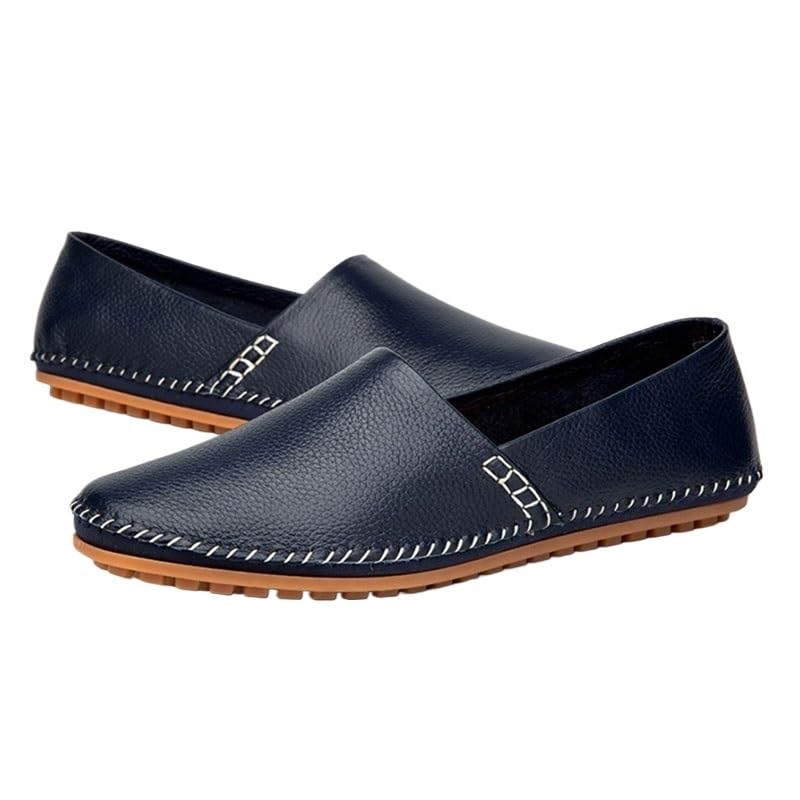 Shoes Men's Fashionable Round-Toe Slip-on Loafers Low-top Soft-Soled Oxford Shoes for Shopping Driving Working Men Versatile Casual Shoes2