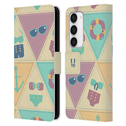 Étui Portefeuille Samsung S23 5G Violet Et Sarcelle Idéal pour les Vacances