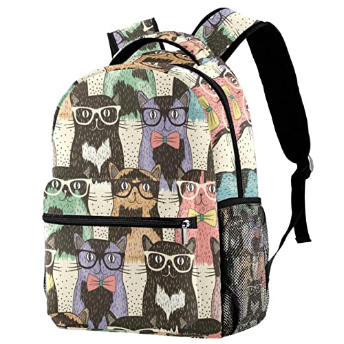 Sac à dos école chat enfant léger pour livre scolaire