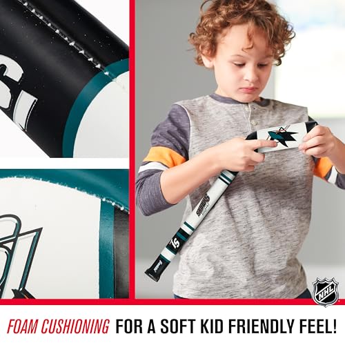 Image of Franklin Sports NHL Team Mini Soft Hockey Stick Set - NHL Team Soft Foam Mini Hockey Stick and Ball - Great Toy for Kids