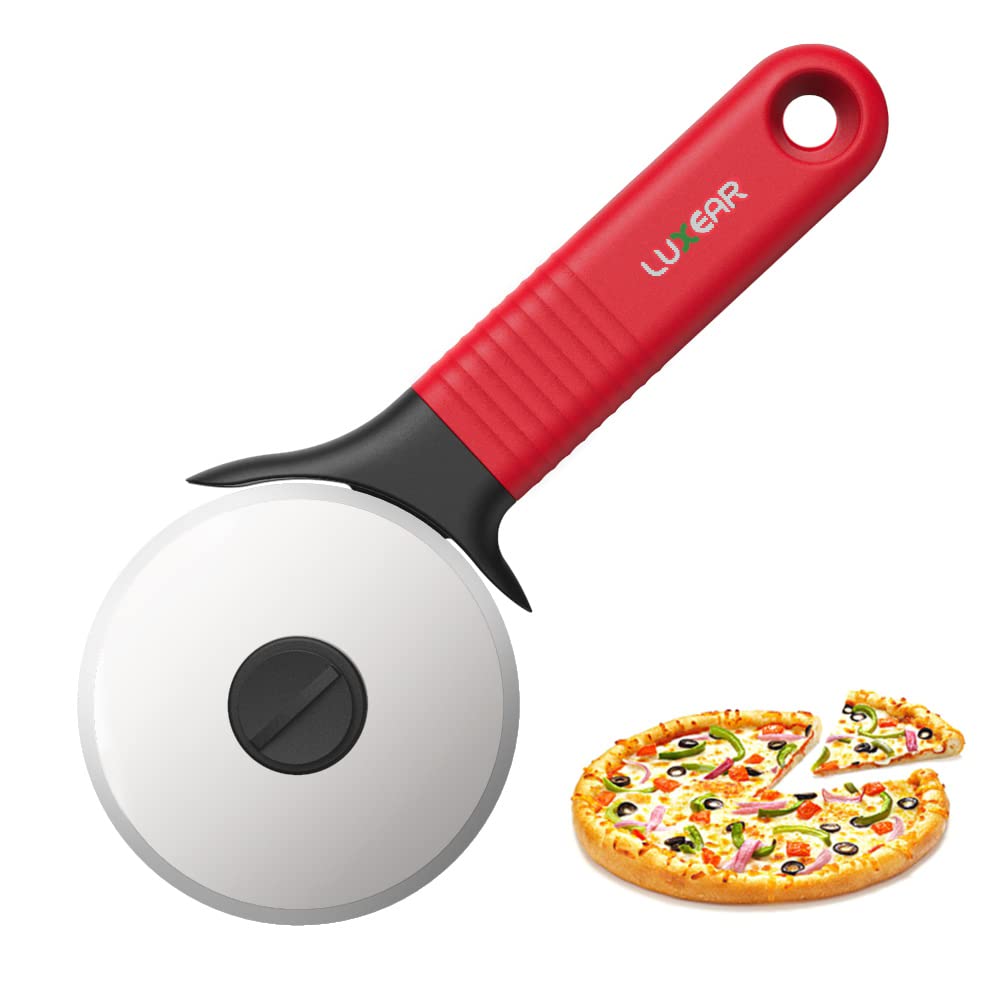 Pro - Tagliapizza Con Rotella Robusta, In Acciaio Inossidabile, Con