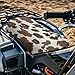 Doojoayie ATV Seat Cover-Waterproof 4 Wheeler Seat Cover Brown Cow Print ATV Accessories Fashion Four Wheeler Backset Protector Compatible with Most Car