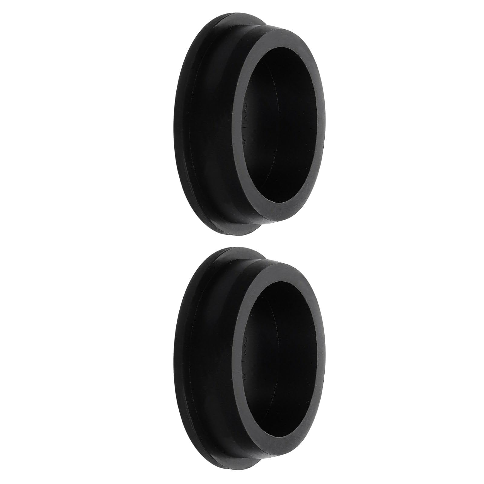 TA-VIGOR Silicone Hole Plug, Waterproof Rubber Stoppers Button Plugs, Round Bungs Hole Sealing Cover Tube Pipe End Caps for 51mm / 2.01" Holes Bottle Pipes, Black 2 pcs