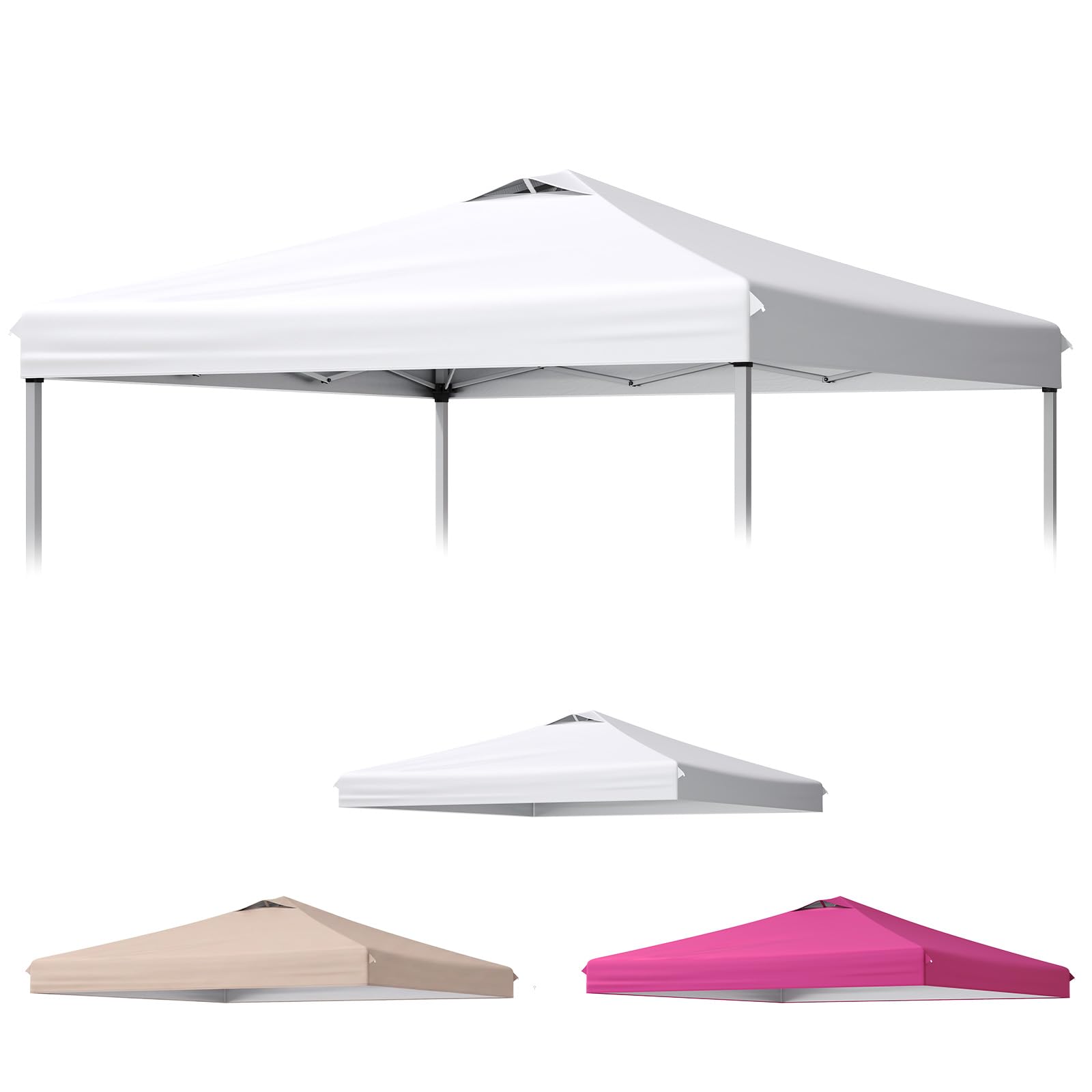 Quictent 10x10 Replacement Top Pop Up Canopy Tent Cover Roof White