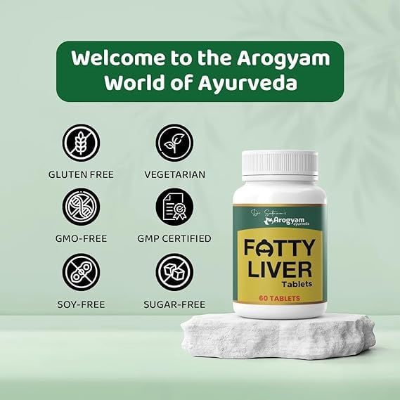 Image of Dr. Satnam's Arogyam Ayurveda Fatty Liver Tablets | Ayurvedic Herbal Liver Support Formula | Digestive & Metabolic Wellness Support | Plant-Based Supplement