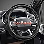 GIANT PANDA Car Steering Wheel Cover for Ford F150 F250 F350 Expedition 15.5-16 inches - Black