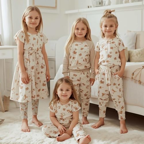 50x160cm Jersey Stoff mit Tiere - Kinderstoffe mit Waldtiere - Stoffe zum Nähen für Kinder & Baby - Mädchen Stoff aus 92% Baumwolle - Fuchs Hase Reh Wolf - keine Meterware - Miniliebe Kinderstoff