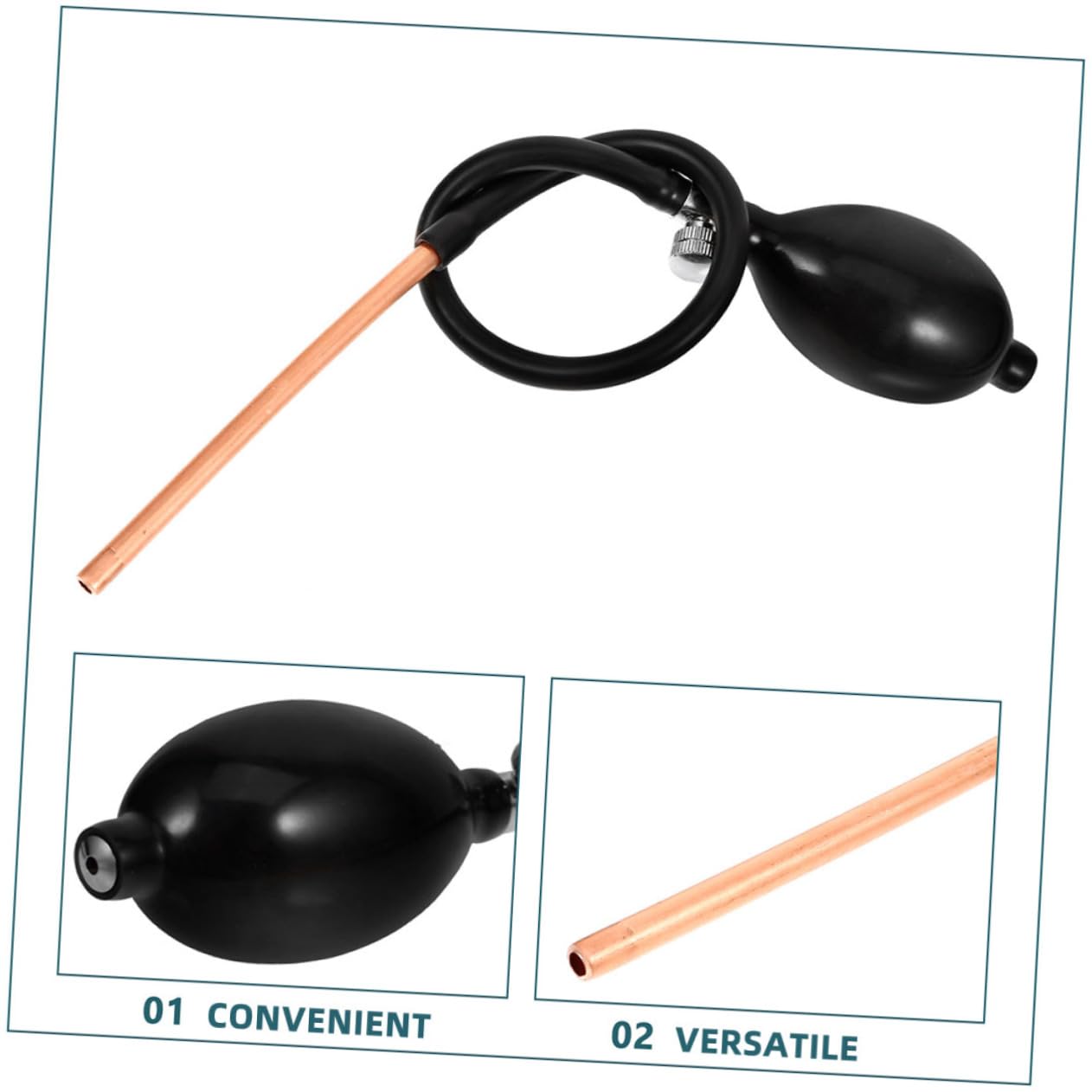 Kit de 2 Herramientas Flexibles de Plástico para Soplar Azúcar Bomba de Trabajo y Accesorios para Decoración en Fondant y Candy Art