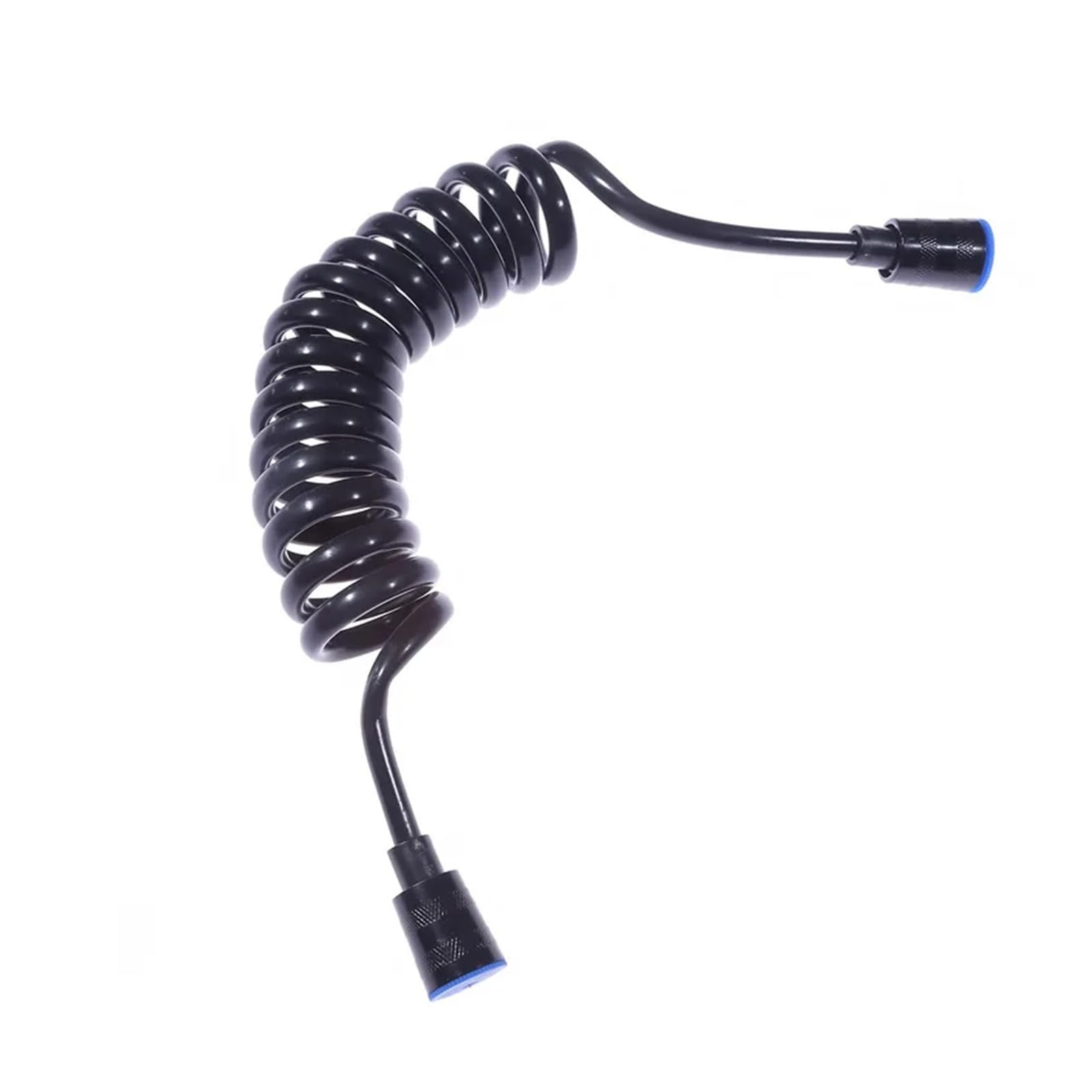 Manguera flexible de ducha de teléfono de 1,5 m/2 m, tubo de agua de poliuretano con ajuste universal G1/2 para inodoro, bidé y fontanería de baño (negro) - y extensible