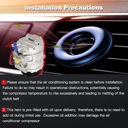 Image of CCIYU AC Compressor w /Clutch for BMW 535i GT 3.0L 2010