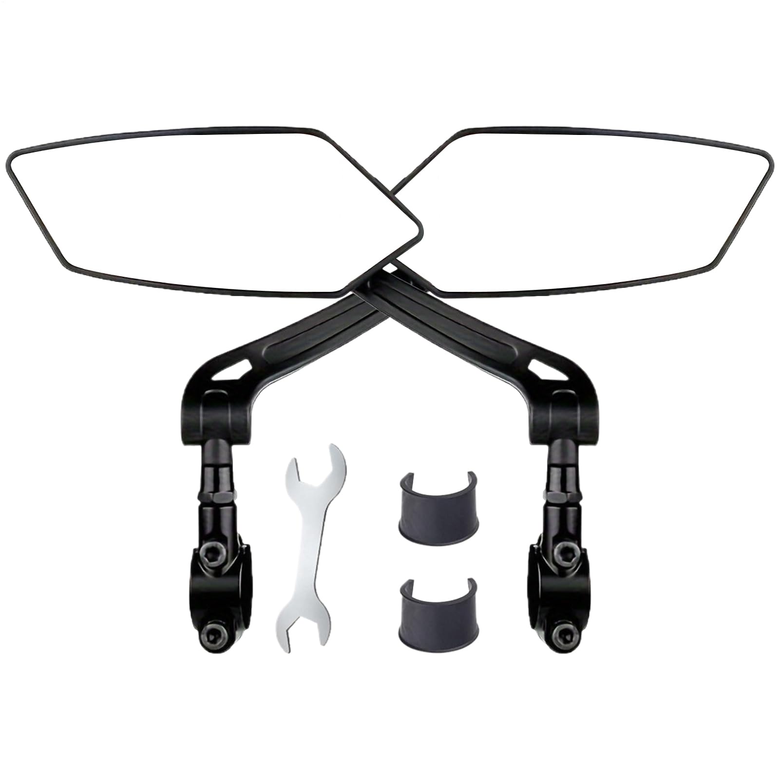 Espejo retrovisor de bicicleta para evitar accidentes con ajuste 360 en manillar 8