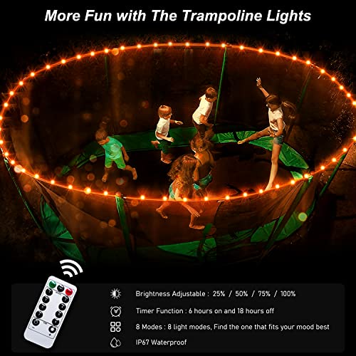 Jmexsuss 2 Pack Orange Rope Lights Battery Operated Halloween Lights Outdoor Waterproof thumb #7