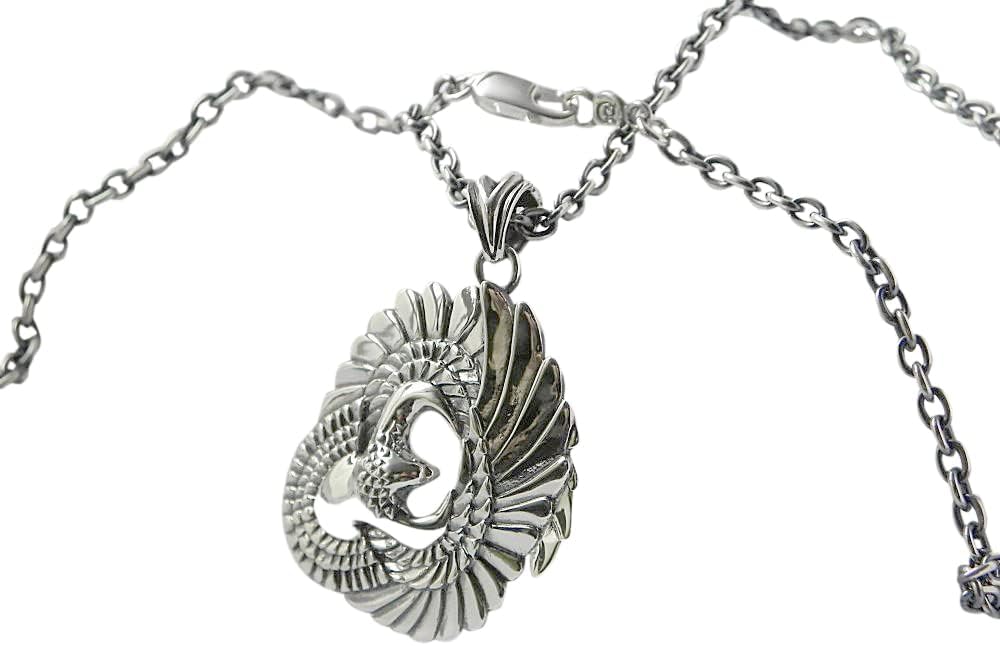Amazon | ＜DaDa silver works＞鷹の首飾り 鷹ペンダント イーグル