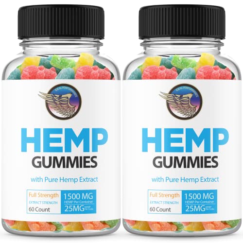 (2 Pack) Eagle Hemp Gummies Extra Strength1500mg (120 Gummies)