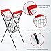 HOMEE Baseball Caddy,Portable and Foldable Ball Caddy for Baseball and Softball, Extra Large Baseball Caddy for Balls, Holds Over 100 Baseballs for Batting Pitching Practice Training