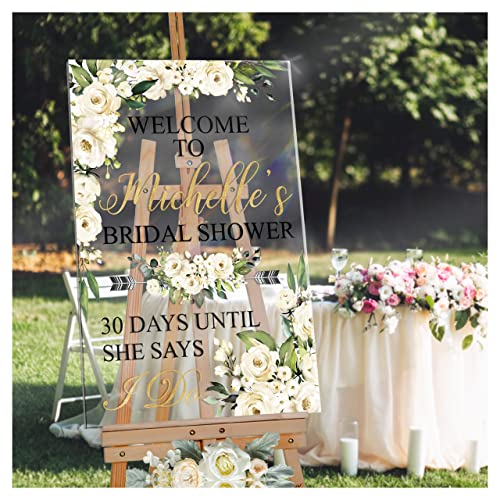 Floral Bridal Shower Photo Booth Frame Personalized Bridal Shower