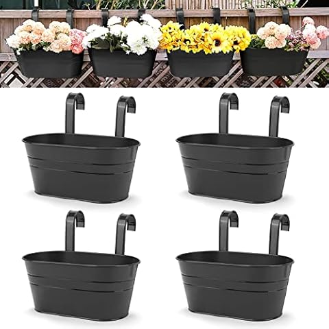OGIMA 4pcs Large Hanging Flower Pots Cover
