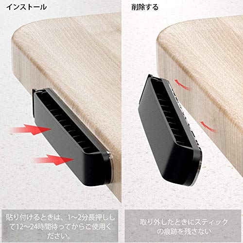 PZOZ PZOZ 3個入り ケーブルホルダー PC製 ケーブルクリップ 11穴 の商品画像 2