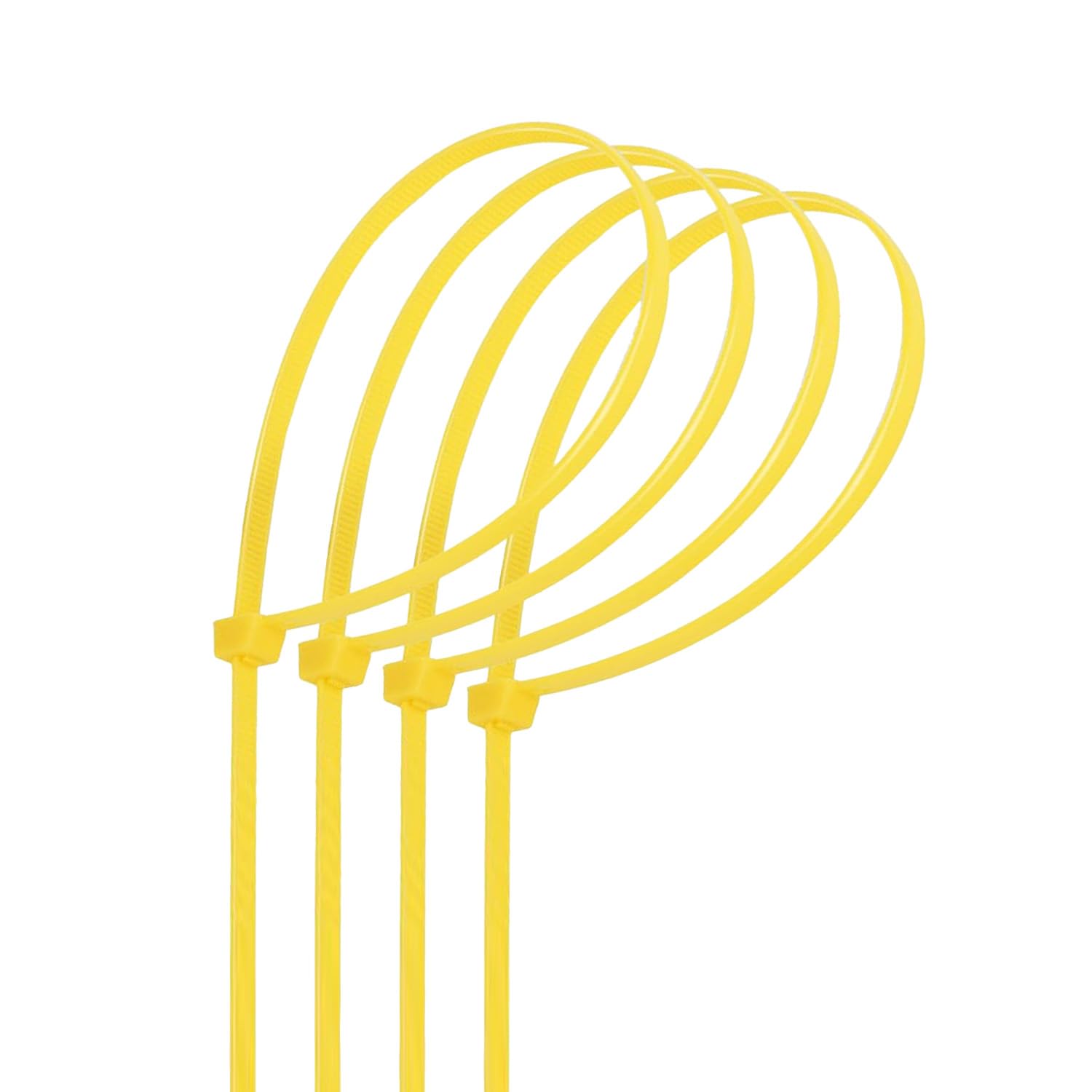Glowster Yellow 40 Pack Nylon Cable Ties 3.6Mm X 250Mm Ideal For Organizing Cables And Fixing Items