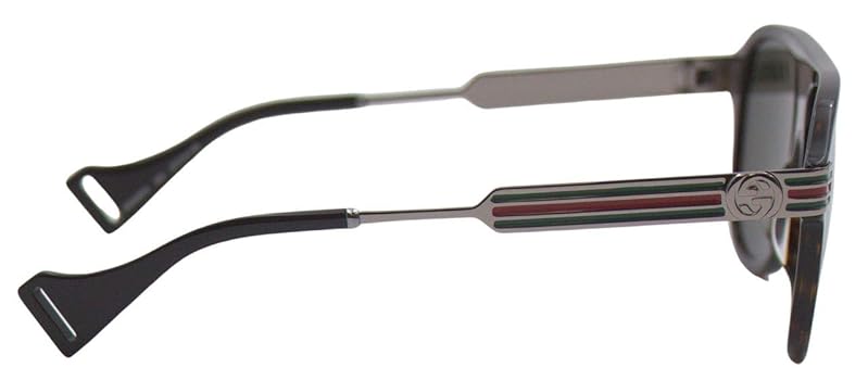 Gucci GG0587S-002-57 Rectangular Sunglasses, Havana Dark Gucci GG0587S-002-57 Rectangular Sunglasses, Havana Dark