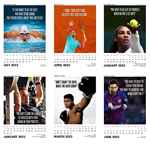 Image of Tallenge - Sports Motivational Collection - 2023 desk Calendar - 6 x 9 Inches (Paper, Desk Calendar)