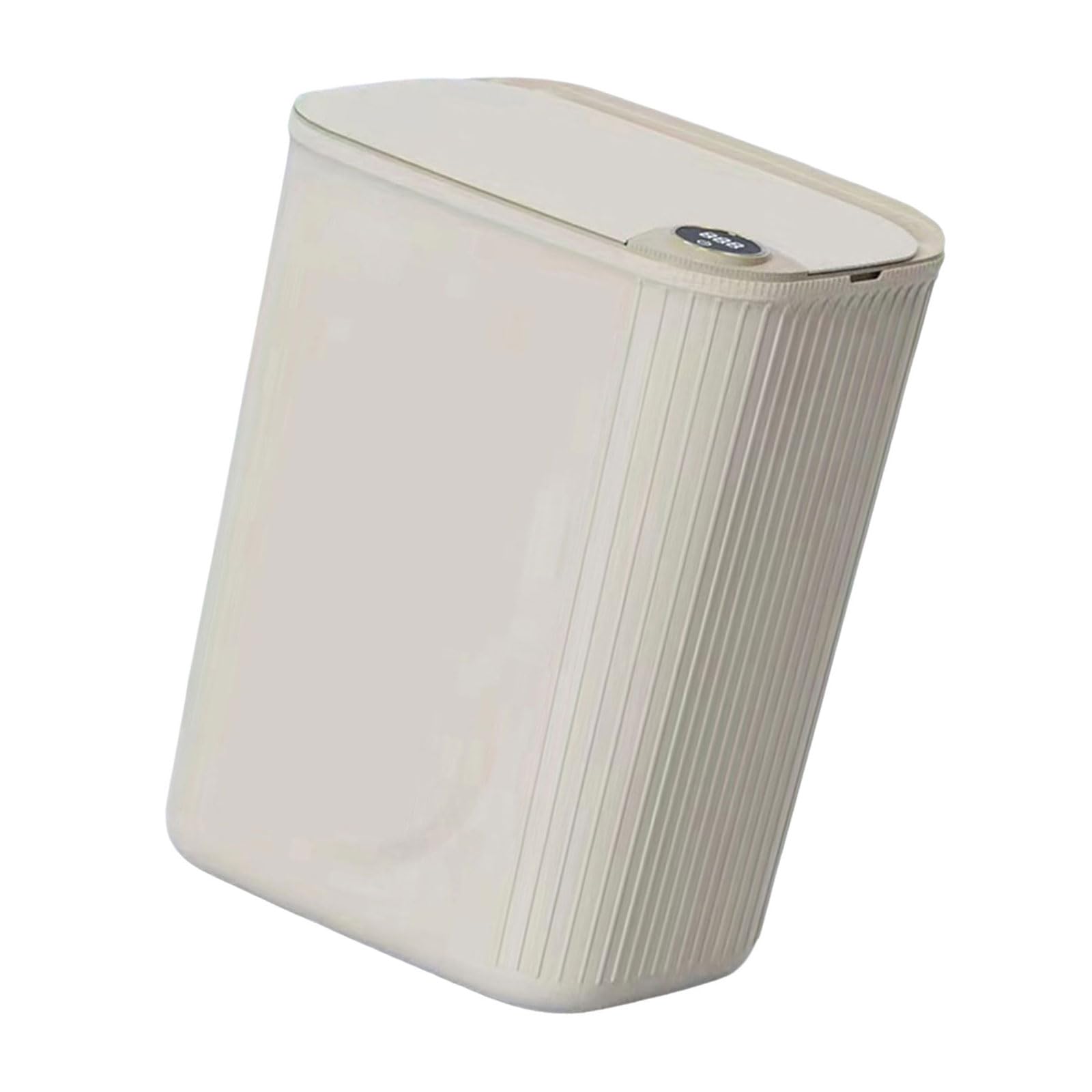 Buxuaaaa Intelligent Motion Sensors Waste Bin USB Charging 1200mAh Battery Quiet Lid Rubbish Bin for Modern Apartments Automatic Waste