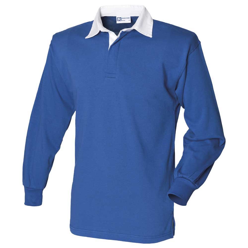 Front Row Mens Long Sleeve Classic Cotton Rugby Shirt