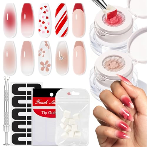 Image of modelones Pat Paint Gel Nail Polish, 2 Colors Soak Off UV Patting Gel