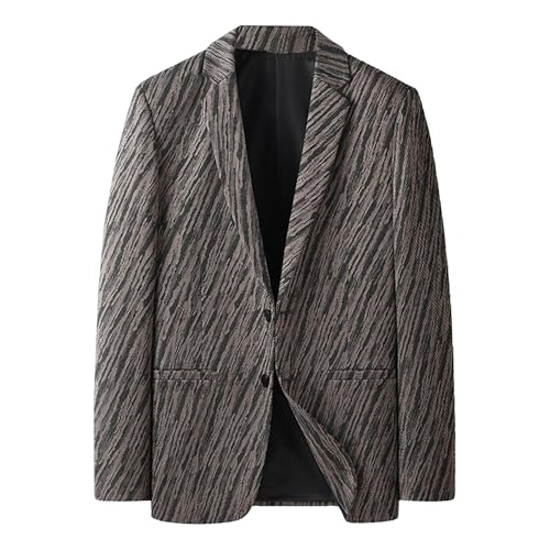 Mens Suit Jacket Casual Vintage Stylish Blazer 2 Button Notched Lapel Slim Fit Blazer Prom Party Suit Coat