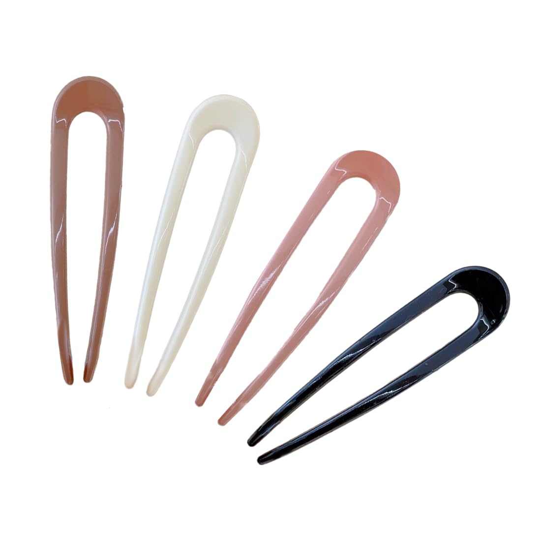 WUMZIRA 6 U-förmige Haarnadeln Im French Style – Schildpatt-Optik, Perfekt Für Dutt, Twist & Elegante Frisuren