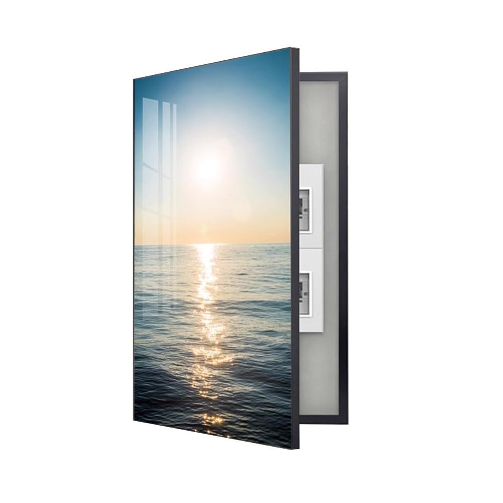 Cache-compteur en aluminium pour décoration intérieure de salon et bureau